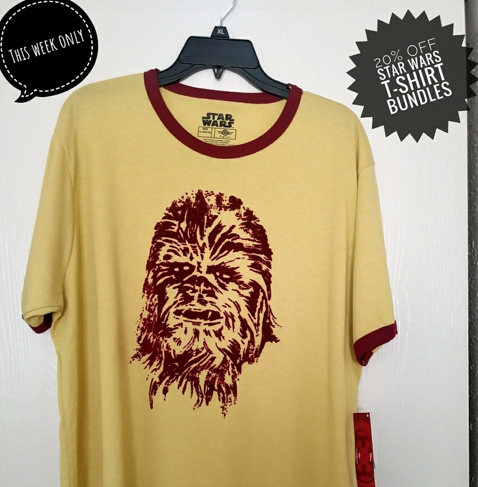 Star Wars Chewbacca yellow Graphic T-Shirt